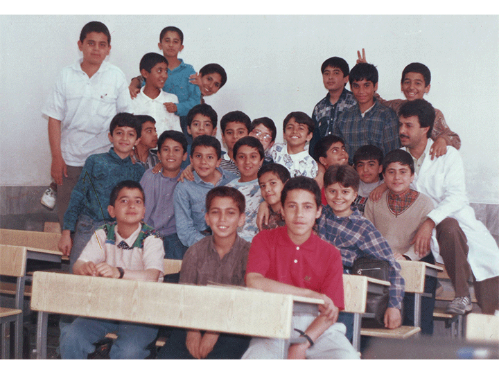 دبیرستان شهیدهاشمی نژاد یک - سمپاد مشهد - کلاس درس دوره راهنمایی - استاد مرتضی محمدی - 1375