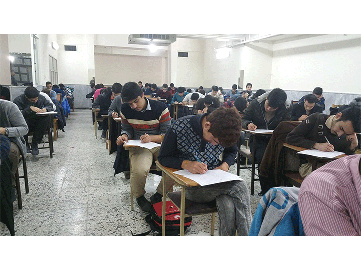 دبیرستان شهیدهاشمی نژاد یک - سمپاد مشهد - سالن برگزاری امتحان ترم - استاد مرتضی محمدی - 1395
